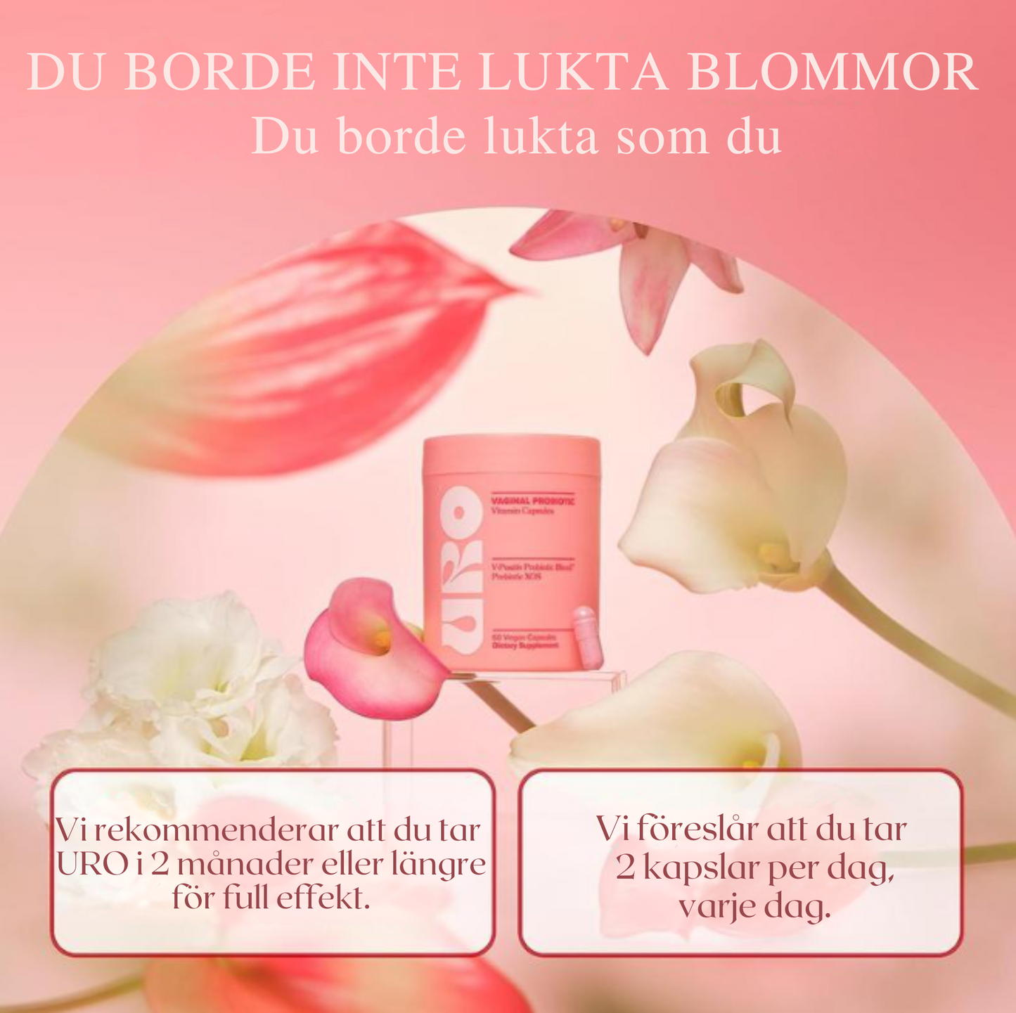 URO – Vaginal Probiotika för Kvinnlig Balans